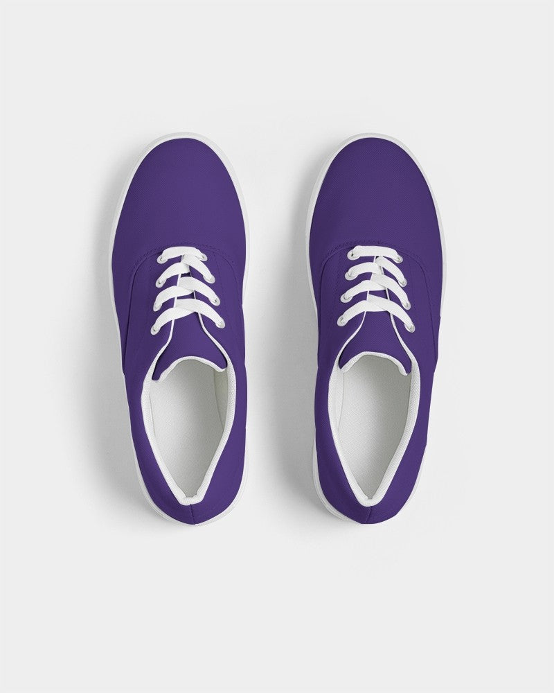 Muted Violet Canvas Sneakers C88M100Y0K30 - Top