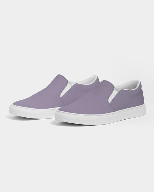 Muted Violet Men's Slip-On Canvas Sneakers C22M30Y0K30 - Side 3