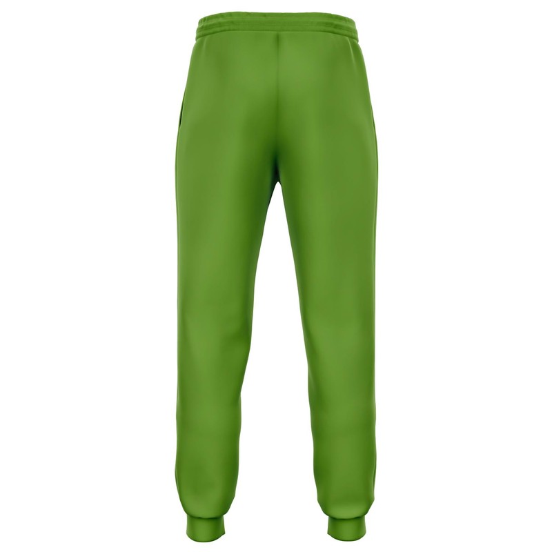 Muted Warm Green Joggers C50M0Y100K30 - Ghost Back