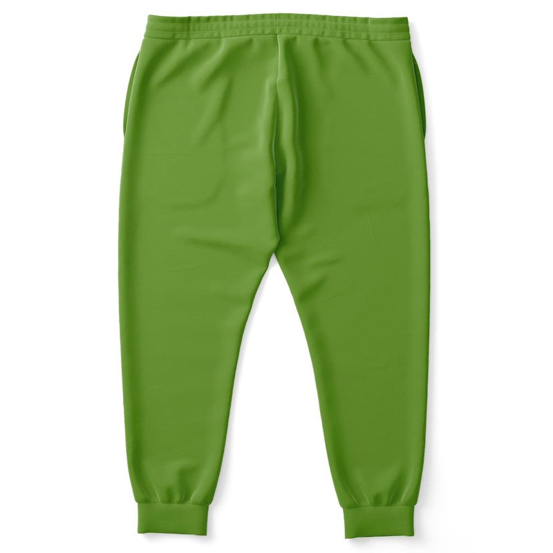 Muted Warm Green Joggers PLUS C50M0Y100K30 - Back