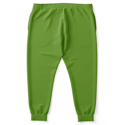 Muted Warm Green Joggers PLUS C50M0Y100K30 - Back