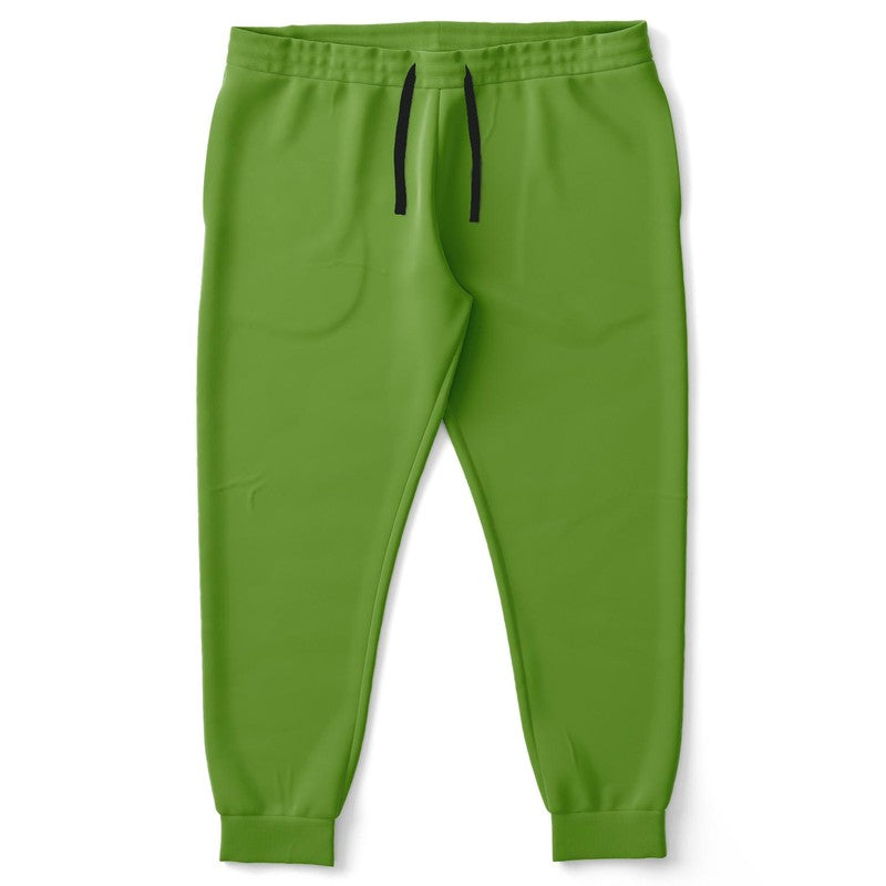 Muted Warm Green Joggers PLUS C50M0Y100K30 - Front