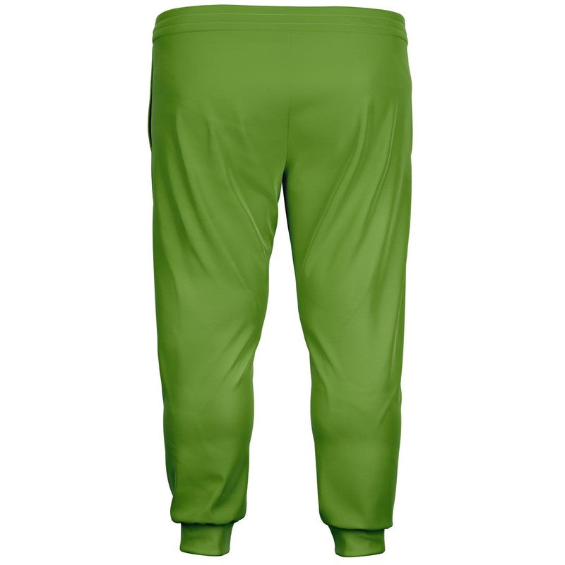 Muted Warm Green Joggers PLUS C50M0Y100K30 - Ghost Back