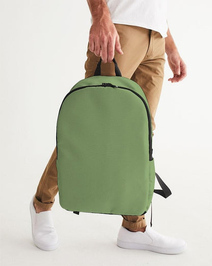 Muted Warm Green Waterproof Backpack C30M0Y60K30 - Backpack Holding