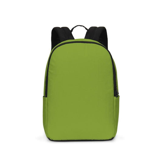 Muted Warm Green Waterproof Backpack C38M0Y100K30 - Backpack
