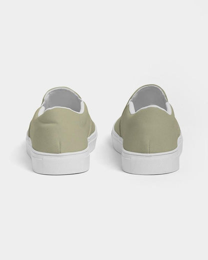 Muted Yellow Men's Slip-On Canvas Sneakers C0M0Y30K30 - Back