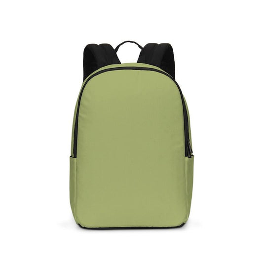 Muted Yellow Warm Green Waterproof Backpack C15M0Y60K30 - Backpack