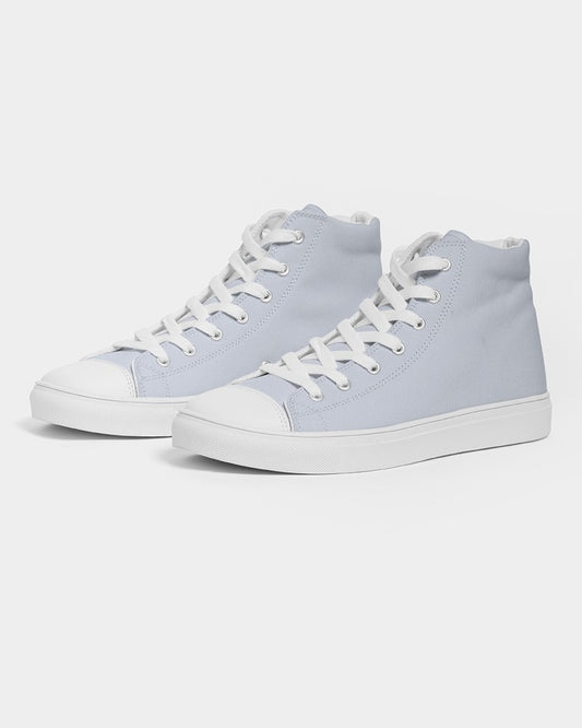 Pale Blue High-Top Canvas Sneakers C10M5Y0K0 - Side 3