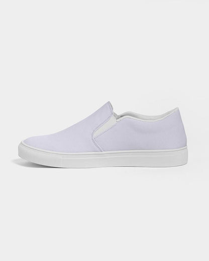 Pale Blue Men's Slip-On Canvas Sneakers C10M10Y0K0 - Side 1