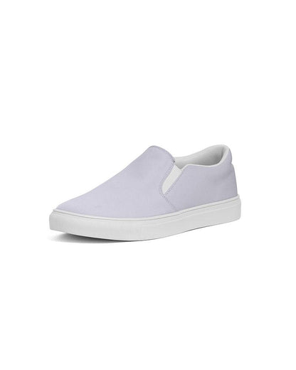 Pale Blue Men's Slip-On Canvas Sneakers C10M10Y0K0 - Side 2