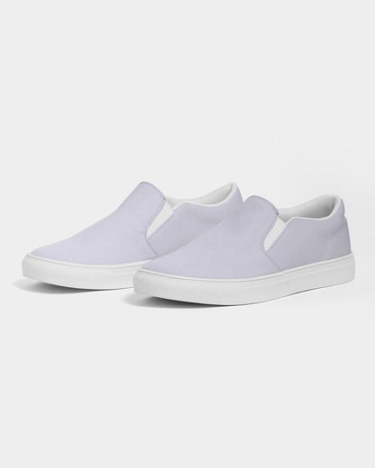 Pale Blue Men's Slip-On Canvas Sneakers C10M10Y0K0 - Side 3