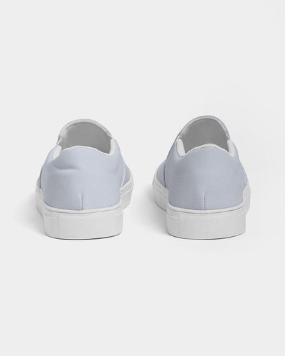 Pale Blue Men's Slip-On Canvas Sneakers C10M5Y0K0 - Back