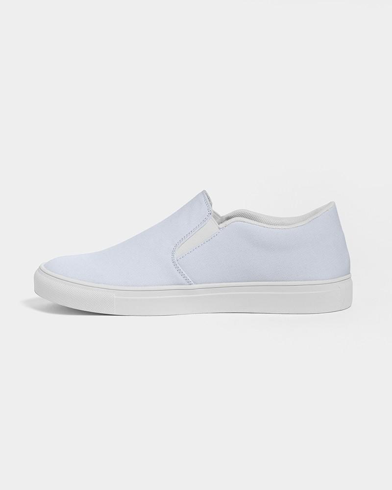 Pale Blue Men's Slip-On Canvas Sneakers C10M5Y0K0 - Side 1