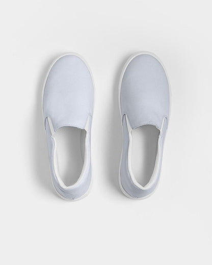 Pale Blue Men's Slip-On Canvas Sneakers C10M5Y0K0 - Top