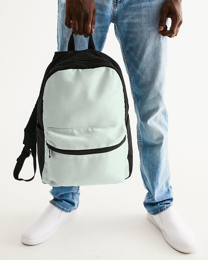 Pale Green Canvas Backpack C10M0Y10K0 - Man Holding