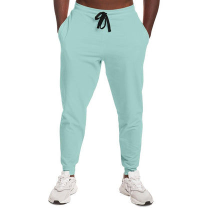 Pale Pastel Blue Cool Green Joggers C30M0Y15K0 - Man Front