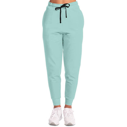 Pale Pastel Blue Cool Green Joggers C30M0Y15K0 - Woman Front