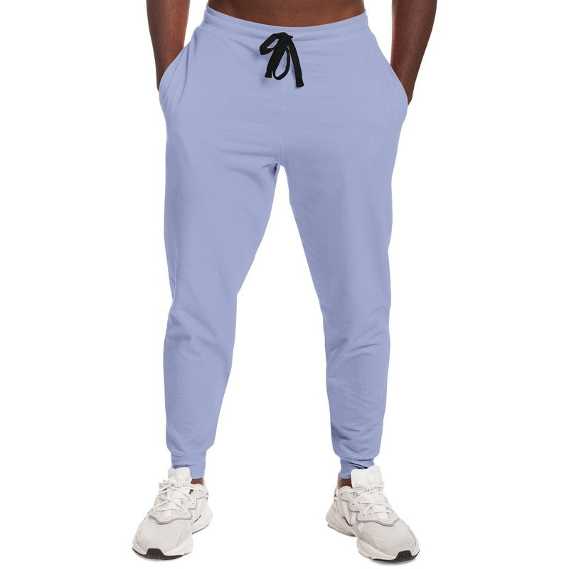 Pale Pastel Blue Joggers C30M22Y0K0 - Man Front