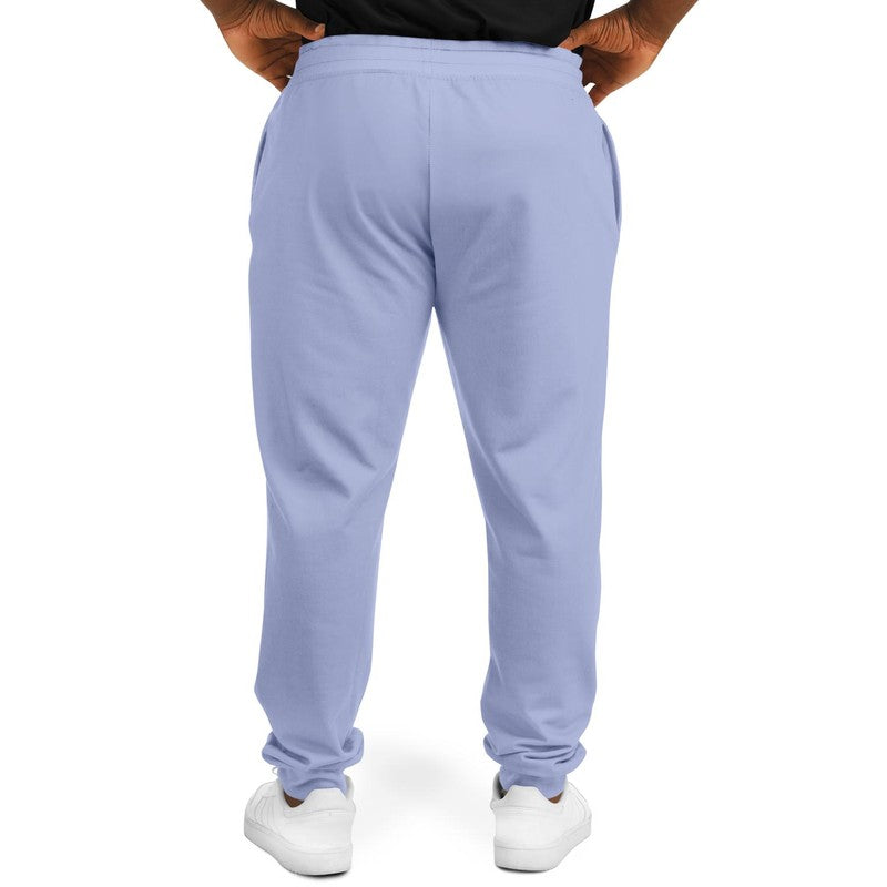 Pale Pastel Blue Joggers PLUS C30M22Y0K0 - Man Back