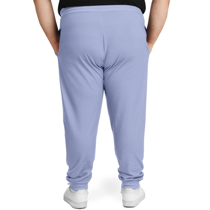 Pale Pastel Blue Joggers PLUS C30M22Y0K0 - Man Back 2