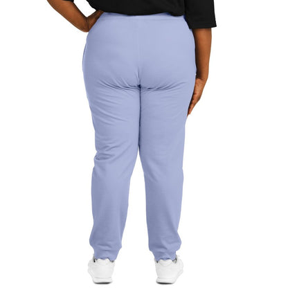 Pale Pastel Blue Joggers PLUS C30M22Y0K0 - Woman Back