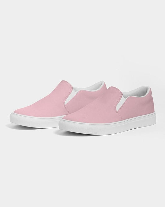 Pale Pastel Cool Pink Men's Slip-On Canvas Sneakers C0M30Y8K0 - Side 3