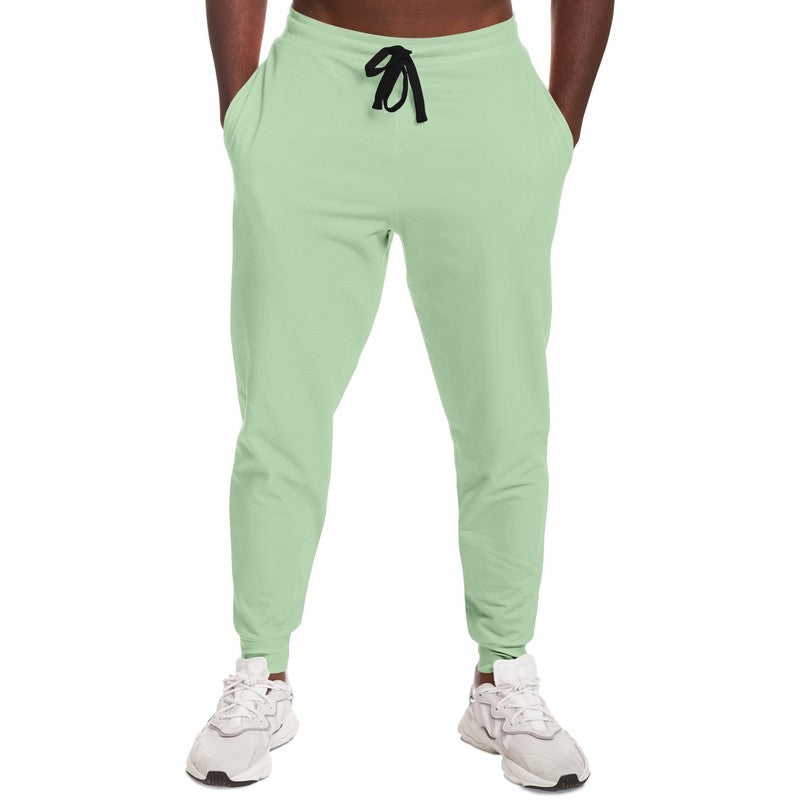 Pale Pastel Green Joggers C22M0Y30K0 - Man Front