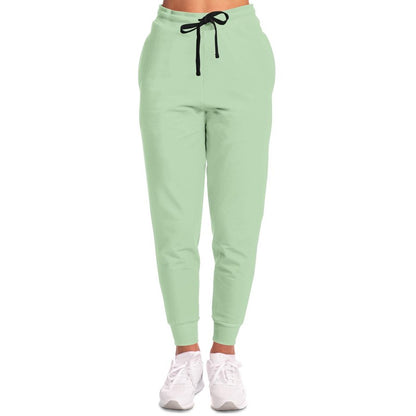 Pale Pastel Green Joggers C22M0Y30K0 - Woman Front