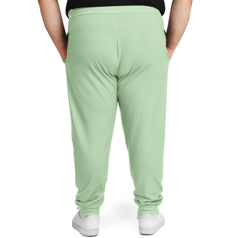 Pale Pastel Green Joggers PLUS C22M0Y30K0 - Man Back 2