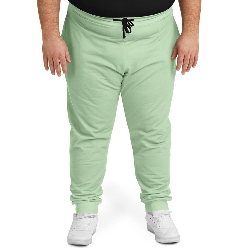 Pale Pastel Green Joggers PLUS C22M0Y30K0 - Man Front 2