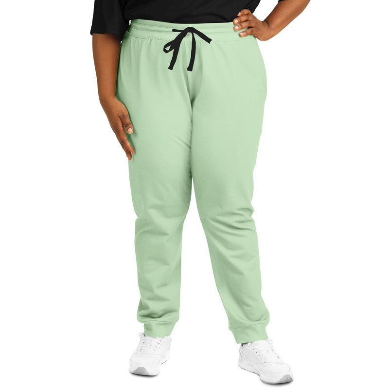 Pale Pastel Green Joggers PLUS C22M0Y30K0 - Woman Front