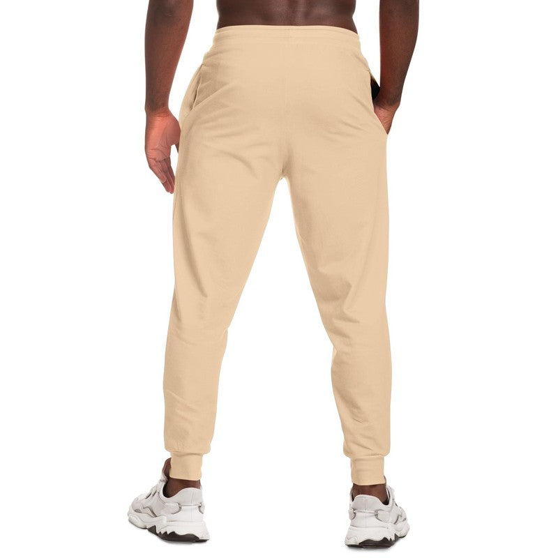 Pale Pastel Orange Joggers C0M15Y30K0 - Man Back