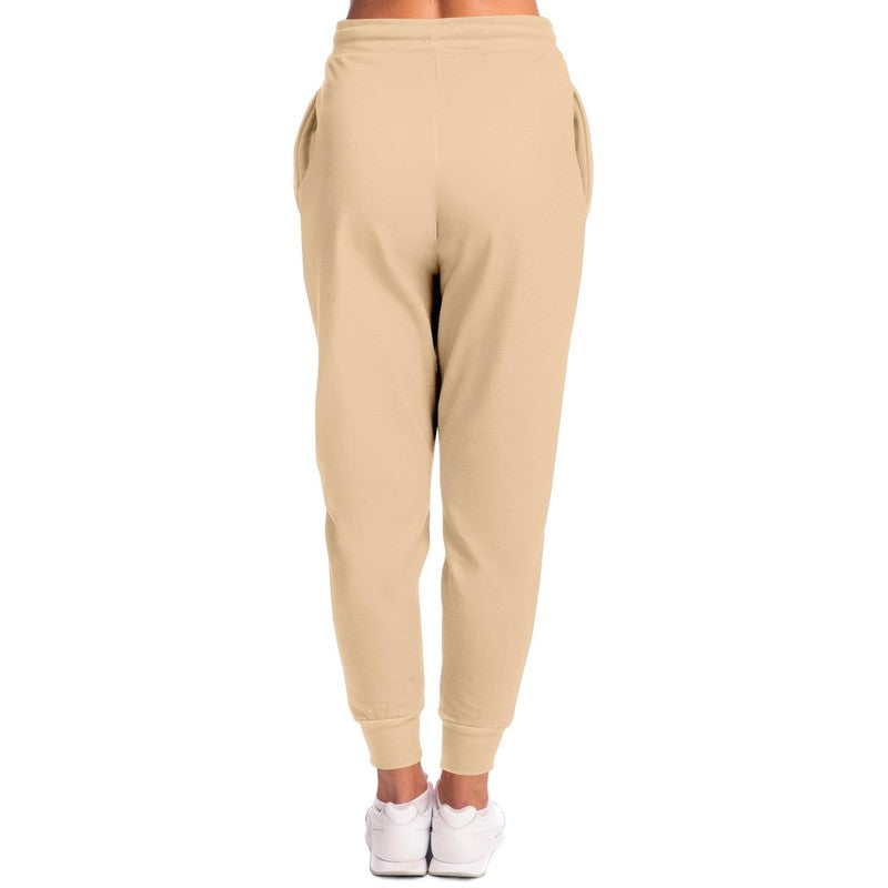 Pale Pastel Orange Joggers C0M15Y30K0 - Woman Back