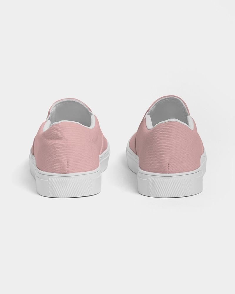 Pale Pastel Pink Men's Slip-On Canvas Sneakers C0M30Y15K0 - Back
