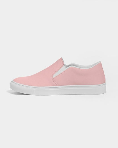 Pale Pastel Pink Men's Slip-On Canvas Sneakers C0M30Y15K0 - Side 1
