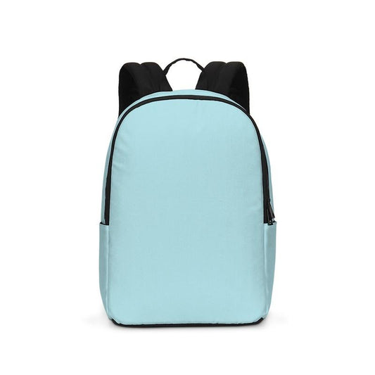 Pale Pastel Warm Cyan Waterproof Backpack C30M0Y8K0 - Backpack