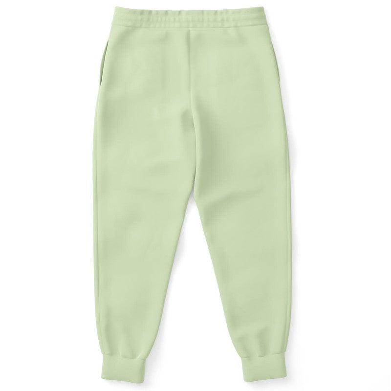 Pale Pastel Warm Green Joggers C15M0Y30K0 - Back