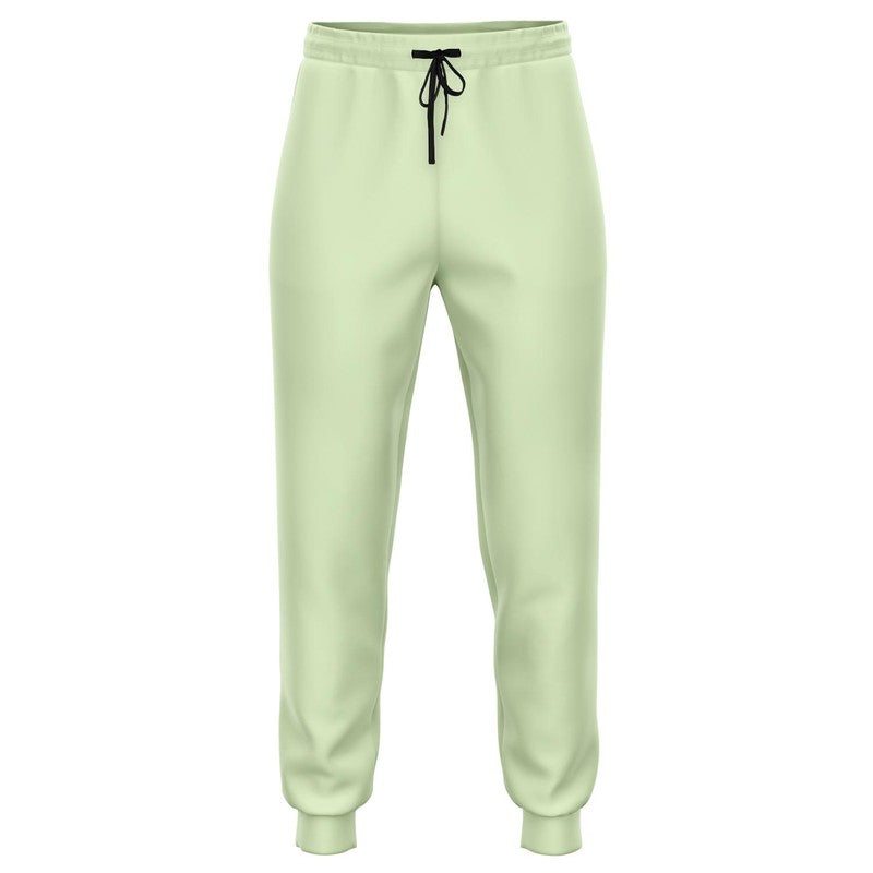 Pale Pastel Warm Green Joggers C15M0Y30K0 - Ghost Front