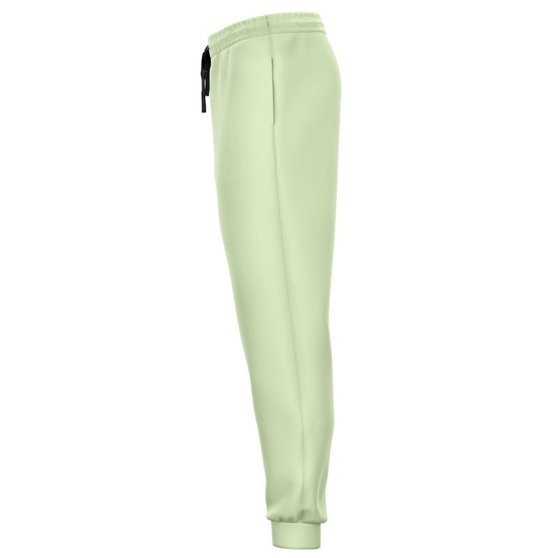 Pale Pastel Warm Green Joggers C15M0Y30K0 - Ghost Side Left