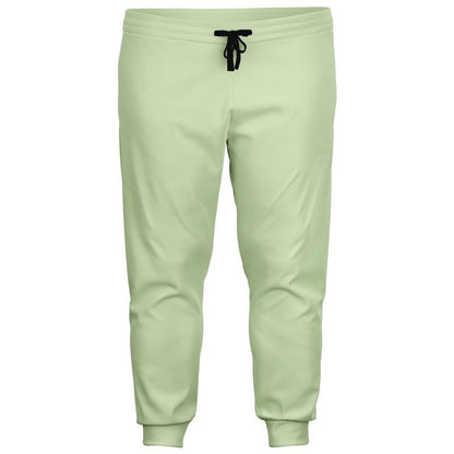 Pale Pastel Warm Green Joggers PLUS C15M0Y30K0 - Ghost Front