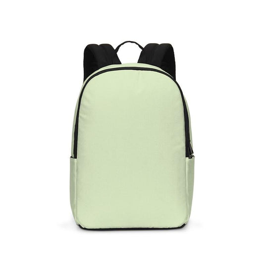 Pale Pastel Warm Green Waterproof Backpack C15M0Y30K0 - Backpack