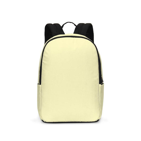 Pale Pastel Yellow Waterproof Backpack C0M0Y30K0 - Backpack