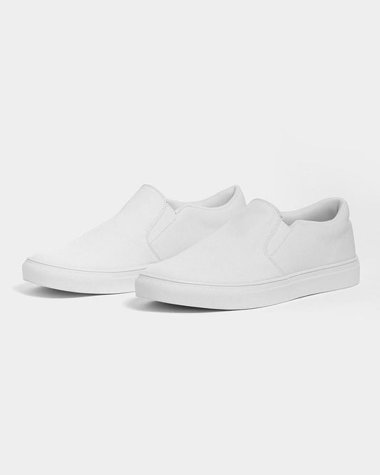 Pale White Men's Slip-On Canvas Sneakers C0M0Y0K0 - Side 3