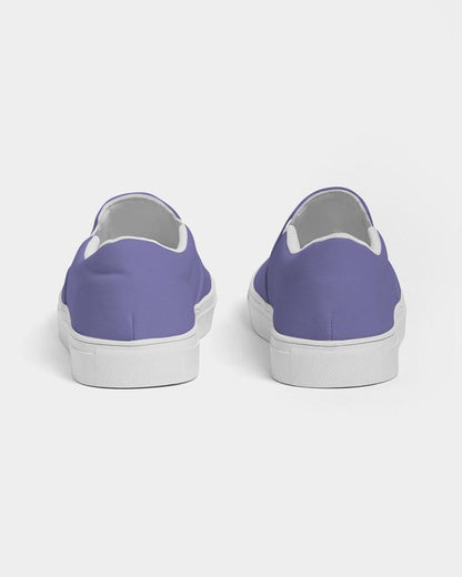 Pastel Blue Women's Slip-On Canvas Sneakers C60M60Y0K0 - Back