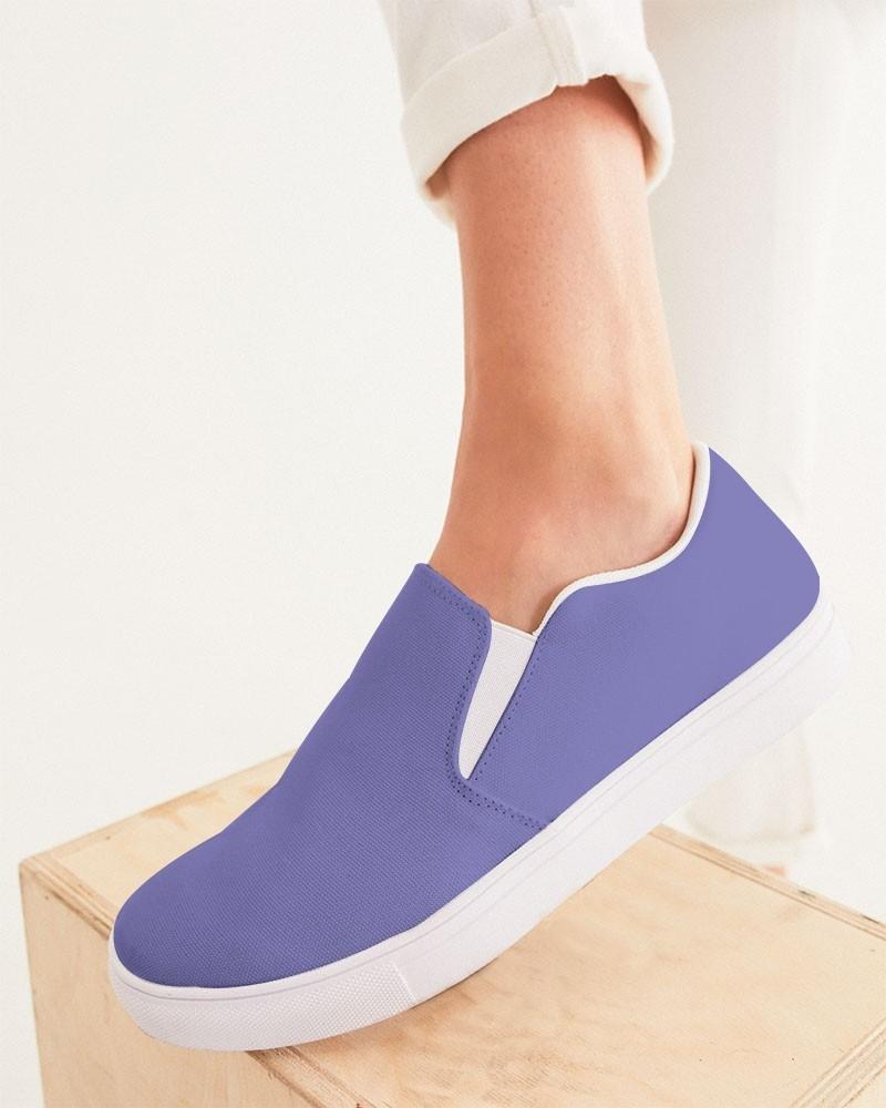 Pastel Blue Women's Slip-On Canvas Sneakers C60M60Y0K0 - Woman CloseUp