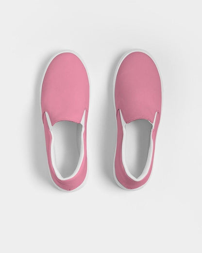Pastel Cool Pink Women's Slip-On Canvas Sneakers C0M60Y15K0 - Top