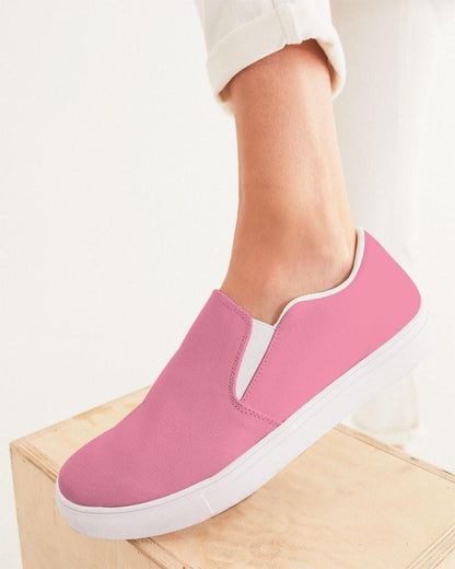 Pastel Cool Pink Women's Slip-On Canvas Sneakers C0M60Y15K0 - Woman CloseUp