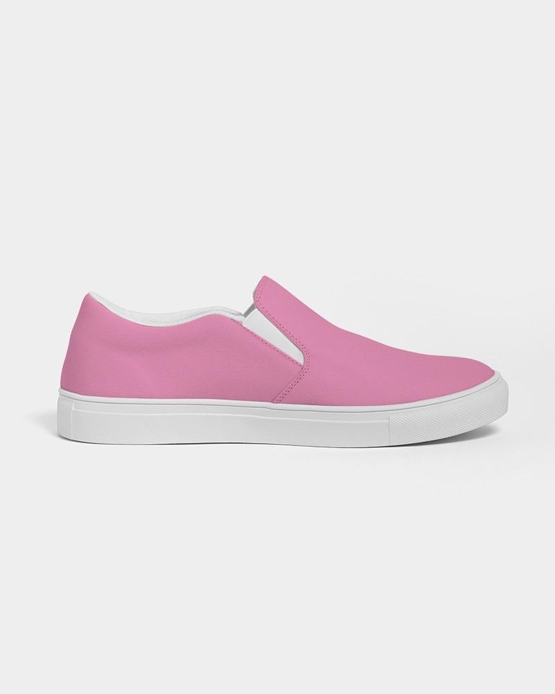 Pastel Magenta Men's Slip-On Canvas Sneakers C0M60Y0K0 - Side 4