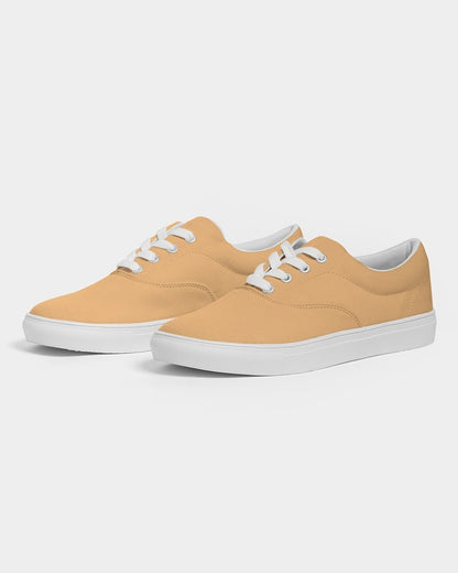 Pastel Orange Canvas Sneakers C0M30Y60K0 - Side 3