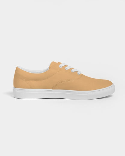 Pastel Orange Canvas Sneakers C0M30Y60K0 - Side 4